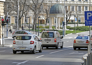 Traffic density in Rijeka