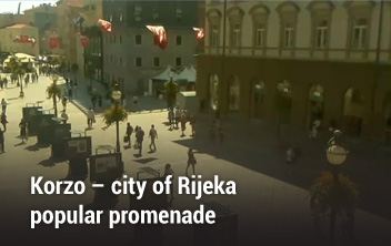 Korzo – city of Rijeka popular promenade