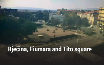 Rječina, Fiumara and Tito square
