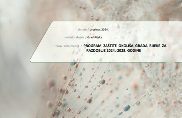 Bozza della Proposta del Programma di tutela ambientale della Città di Fiume