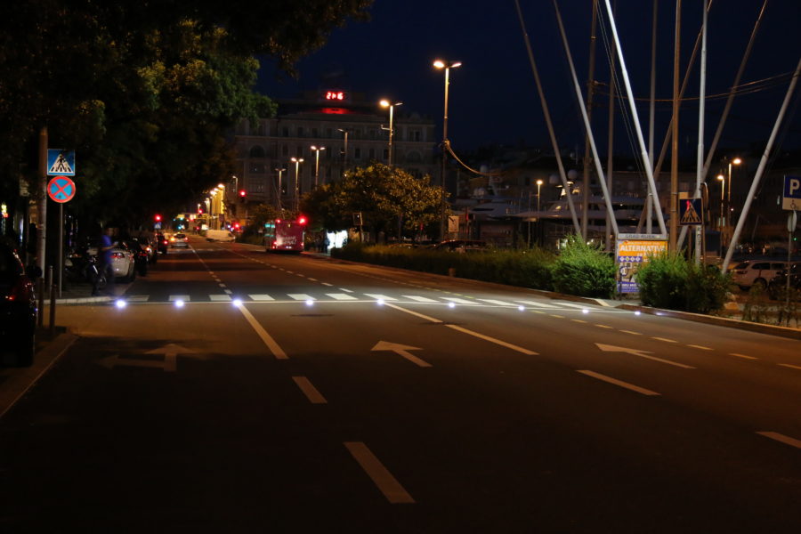 Led markeri u Ulici Riva