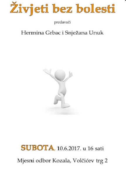 Živjeti bez bolesti -Hermina Grbac i Snježana Unuk