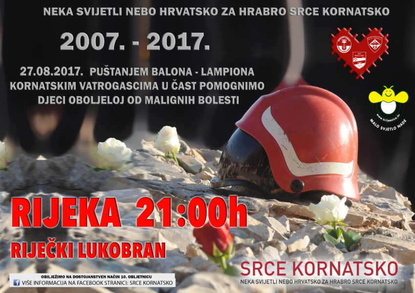 Srce kornatsko - Puštanje lampiona u spomen na 10 obljetnicu Kornatske tragedije