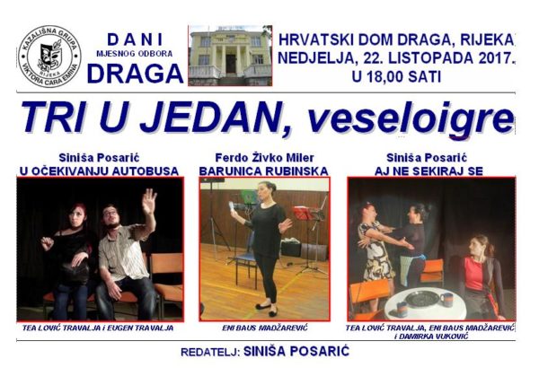 Predstava kazališne grupe Viktora Cara Emina- Dan MO Draga