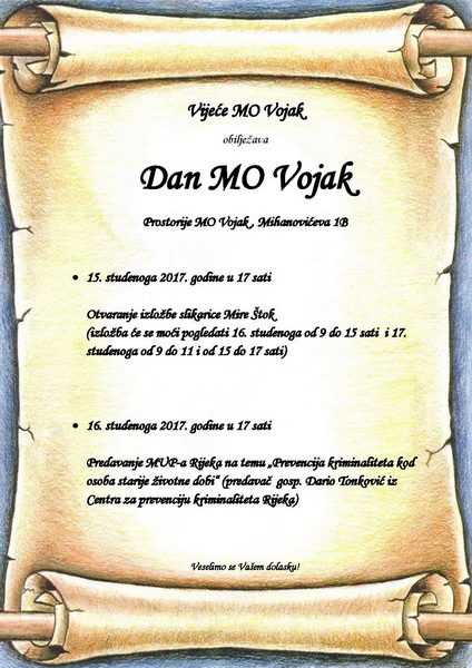 Dan MO Vojak 2017- najava