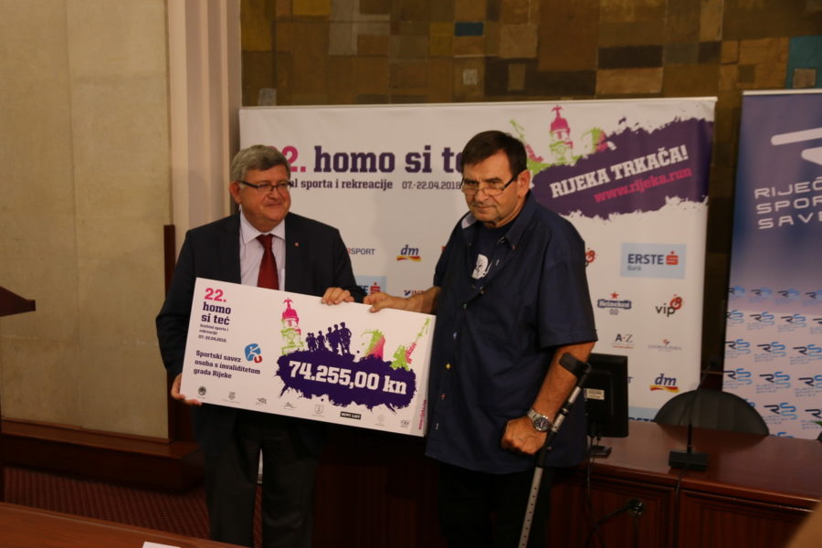 Uručena donacija humanitarne akcije festivala sporta i rekreacije “Homo si teć”