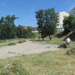 Košnja iznad benzinske pumpe