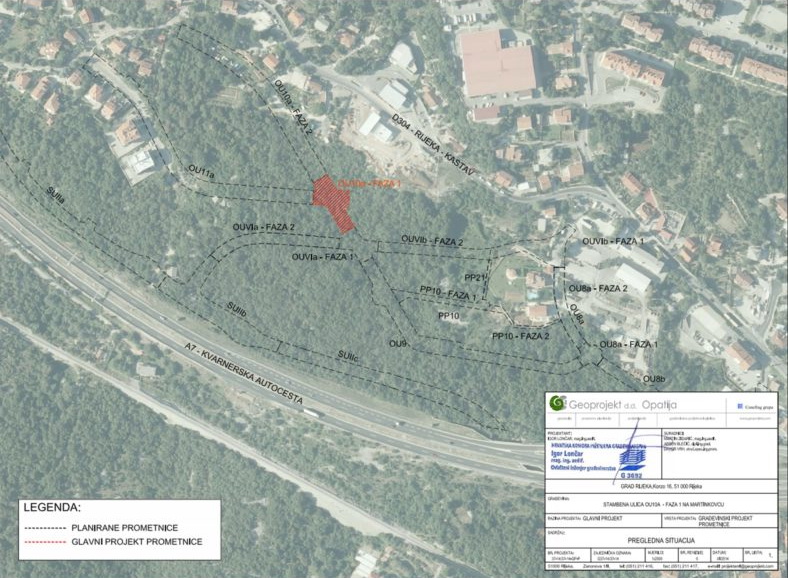 Izgradnja prometnice OU10a na Martinkovcu