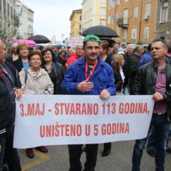 Prosvjed radnika „3. maja“ za spas brodogradilišta