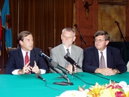 Andrew Vorkink, Ivica Račan, Vojko Obersnel