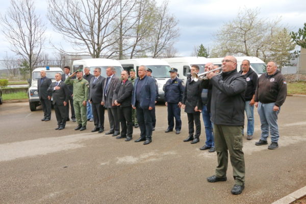 Sjećanje na poginule pripadnike SJP Ajkule u bazi jedinice na Kukuljanovu