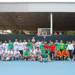 Humanitarna utakmica na obnovljenom košarkaškom terenu (foto: Dean Birtić)