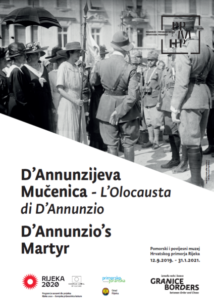 Plakat - izložba D'Annunzijeva mulenica