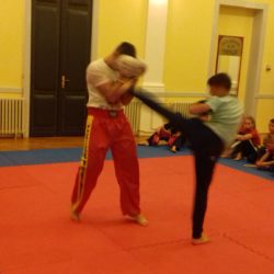 Prezentacija kickboxing vještina u Hrvatskom domu Draga