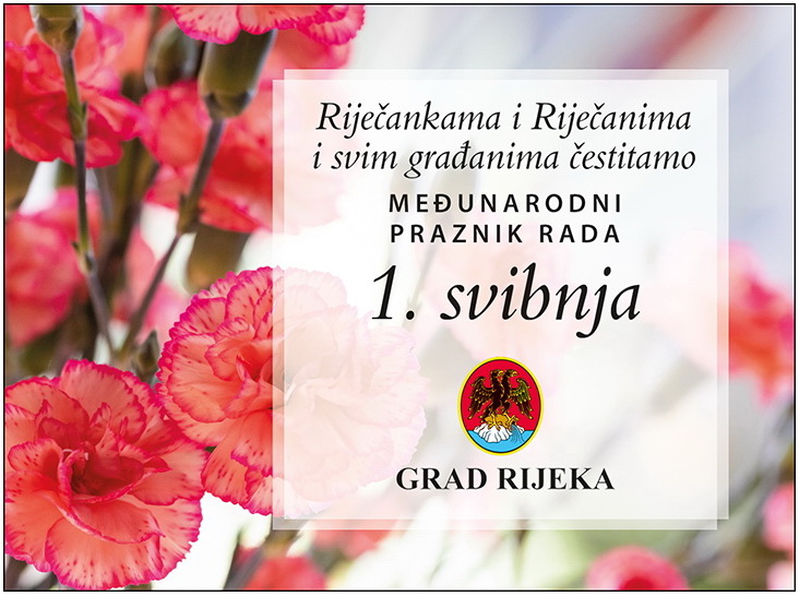 Grad Rijeka čestitka za 1. svibnja