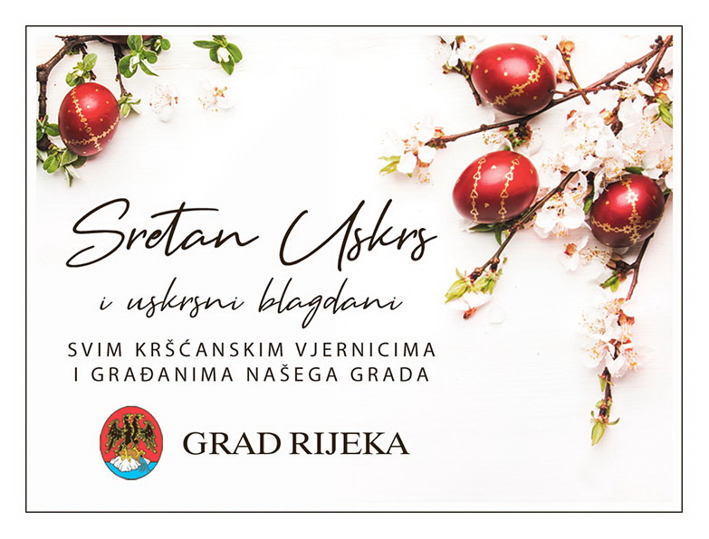 Čestitka Uskrs Grad Rijeka 2020