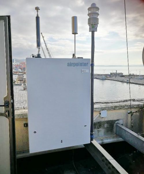 AirPointer za mjerenje kvalitete zraka na mjernoj stanici u riječkoj luciAirPointer za mjerenje kvalitete zraka na mjernoj stanici u riječkoj luci
