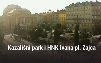 Kazališni park i HNK Ivana pl. Zajca