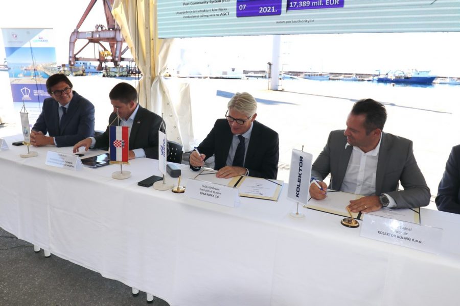 Potpis ugovora za rekonstrukciju infrastrukture u luci Rijeka