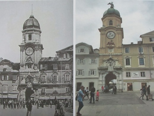 Gradski toranj, oko 1890. i 2020.