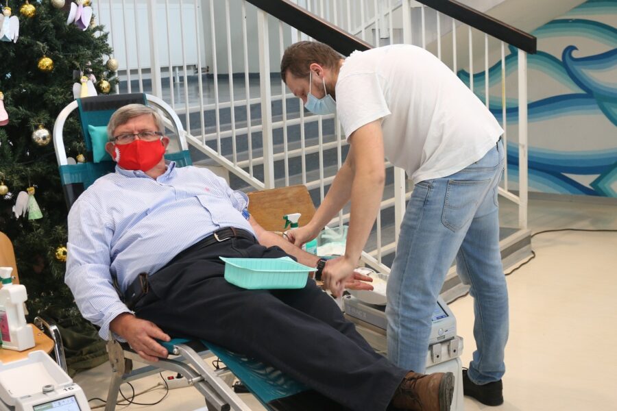 Gradonačelnik Obersnel daruje krv na Srdočima