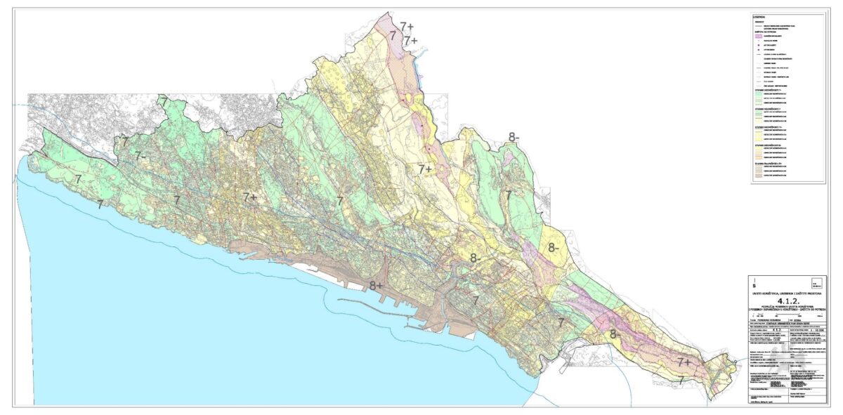 Područja posebnih uvjeta korištenja i posebnih ograničenja u korištenju – zaštita od potresa u gradu Rijeci