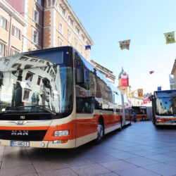 Sedam novih autobusa Autotroleja nabavljenih u sklopu Eu projekta Jačanje sustava javnog prijevoza