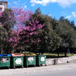 Uokvirio je i kontejnere za smeće