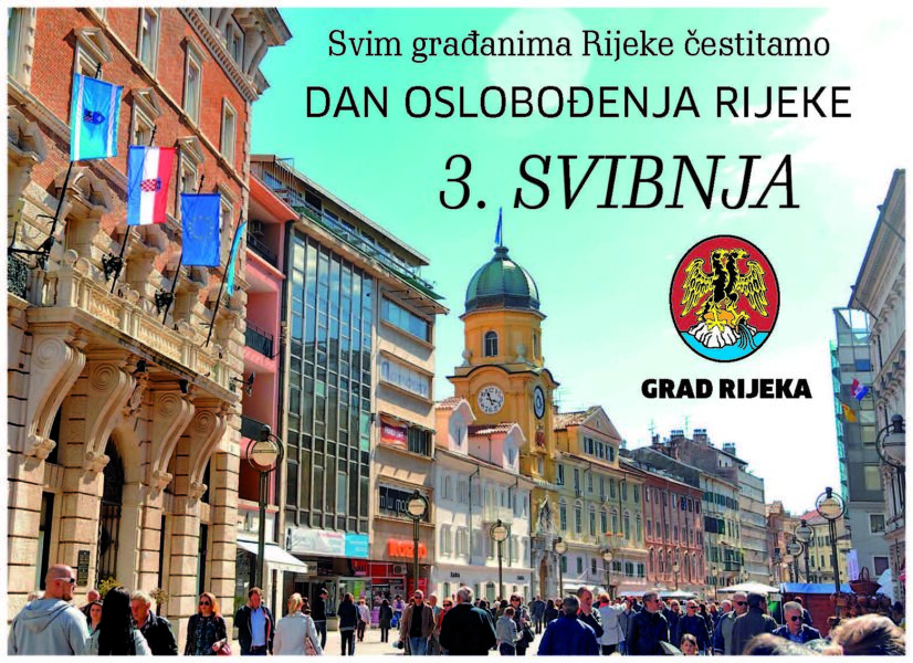 Čestitamo 3. svibnja Dan oslobođenja Rijeke