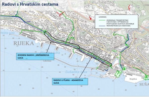 Radovi s Hrvatskim cestama, Europski projekt aglomeracija Rijeka