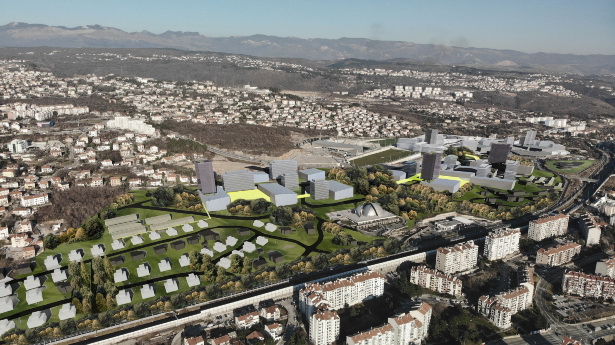 Urbanističko arhitektonsko rješenje Sekundarnog gradskog središta Rujevica_1. nagrada
