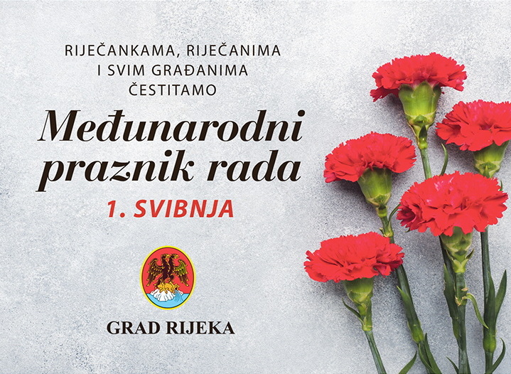 Grad Rijeka čestitka 1. svibanj-2022