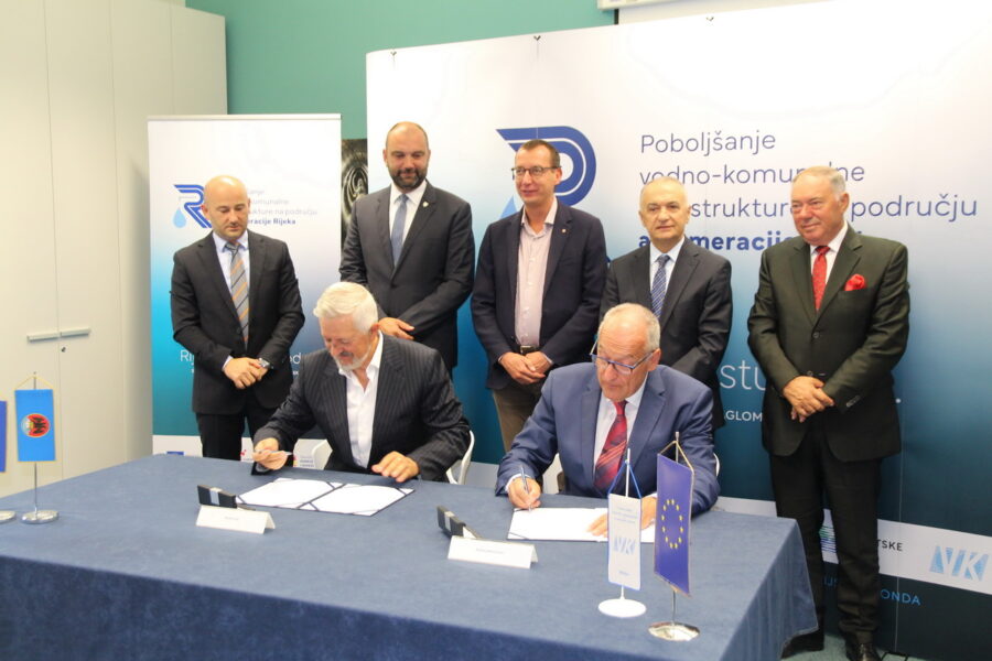 Potpisan ugovor grupu radova Rijeka Istok u sklopu EU projekta „Poboljšanje vodno-komunalne infrastrukture na području aglomeracije Rijeka