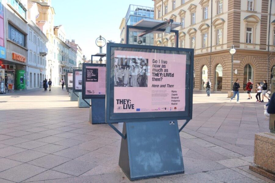 Izložba na postamentima u sklopu projekta They live