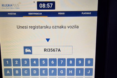 Digitalni automati za parking Rijeka plusa