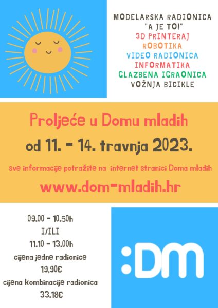 Proljeće u Domu mladih 2023