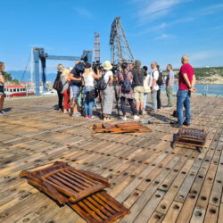 Press konferencija na brodu Galeb