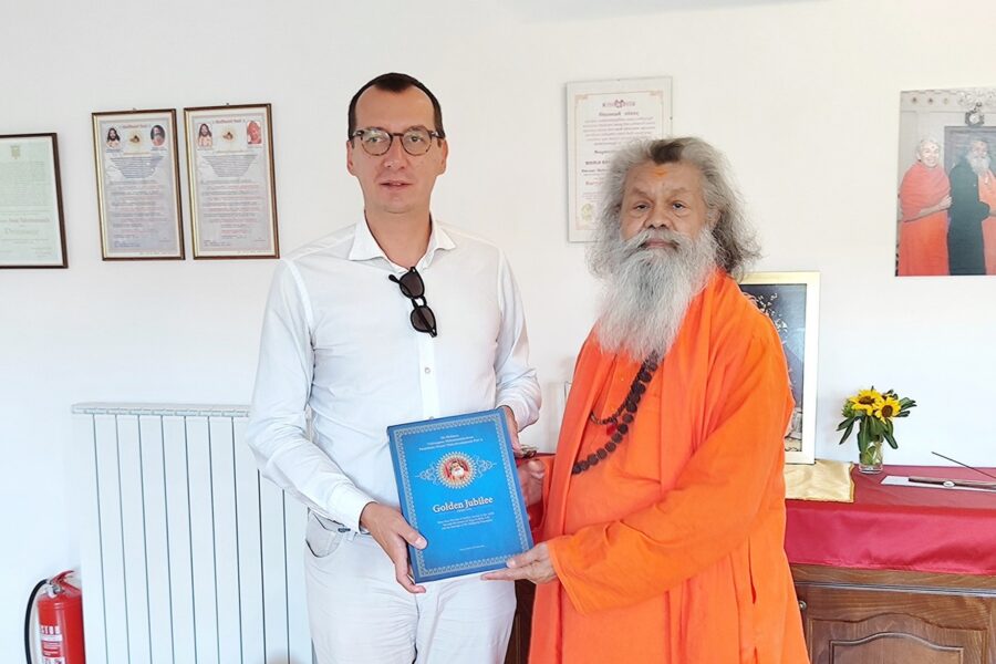 Susret Njegove Svetosti Paramhans Swami Maheshwaranande i gradonačelnika Rijeke