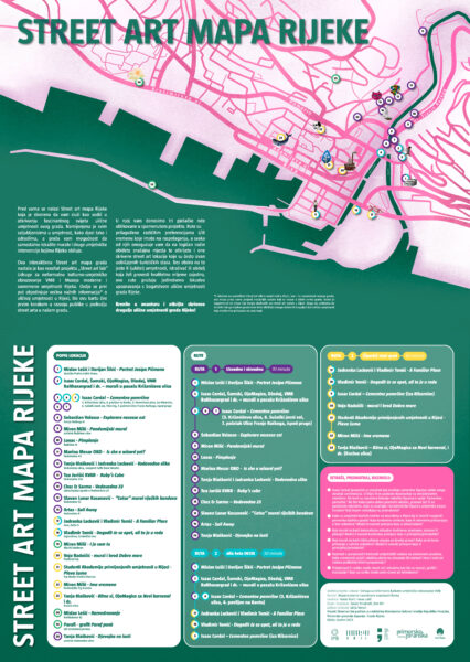 Street art mapa grada Rijeke