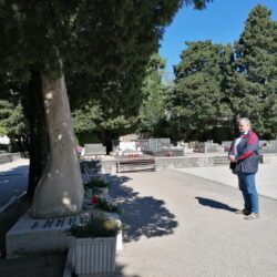 Dani Trsata 2024.- polaganje vijenaca- groblje Trsat- spomenik poginulim braniteljima