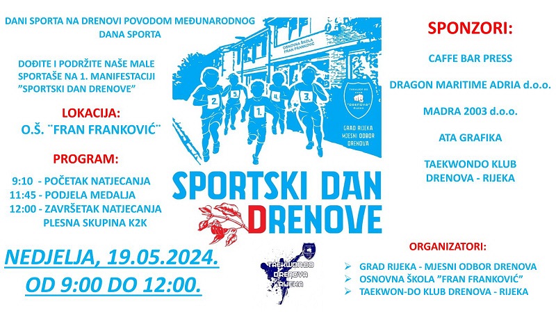 Sportski Dan Drenove, plakat