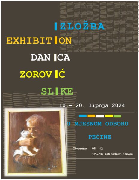 Letak - izložba slika autorice Danice Zorović