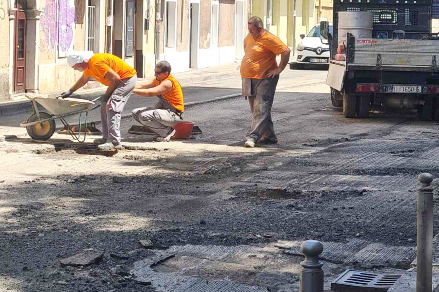 Radovi u ulici Pomerio