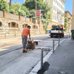 Radovi u ulici Pomerio