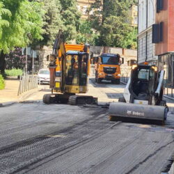 Radovi u ulici Pomerio