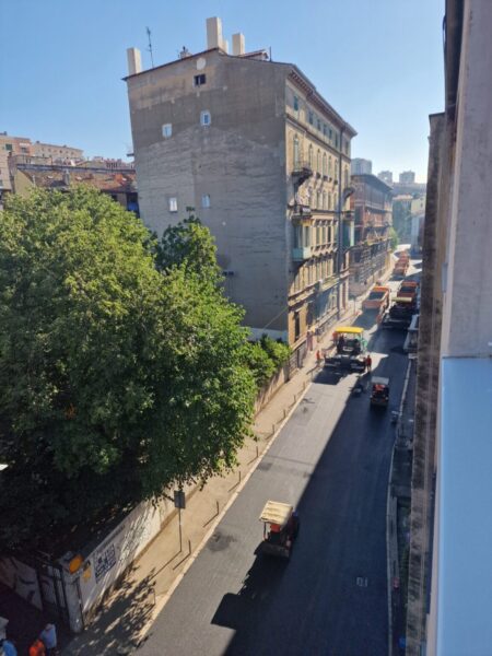 Sanacija asfalta u Ulici Pomerio