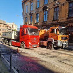 Sanacija asfalta u Ulici Pomerio