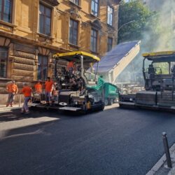 Sanacija asfalta u Ulici Pomerio