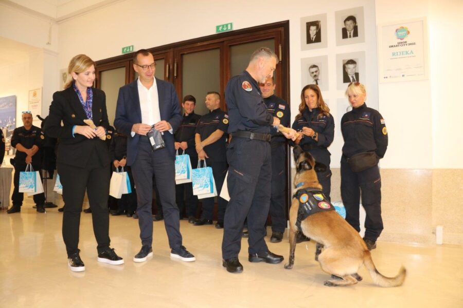 Prijem za pripadnike Civilne zastite Grada Rijeke koji su sudjelovali u akcijama traganje