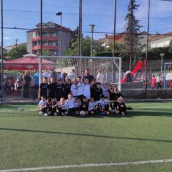 Sudionici dječje nogometne utakmice na Grbcima 2024.